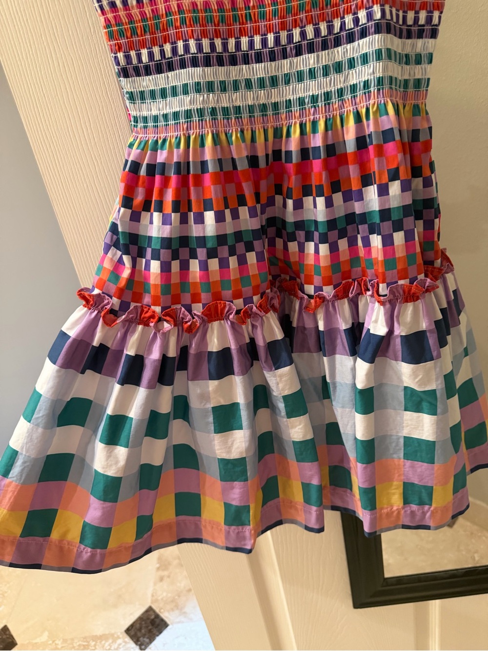 Hill House Seraphina Mini in Multicolor Gingham - Picture 10 of 12